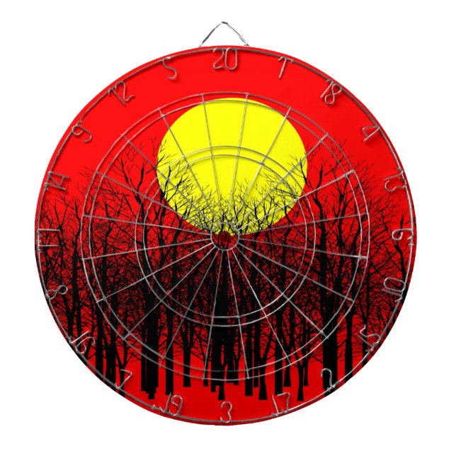 Red Sunset Dartboard (Front)