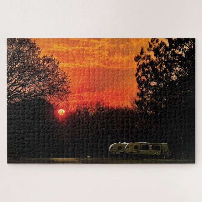 red sunset puzzle rv 24 (Horizontal)
