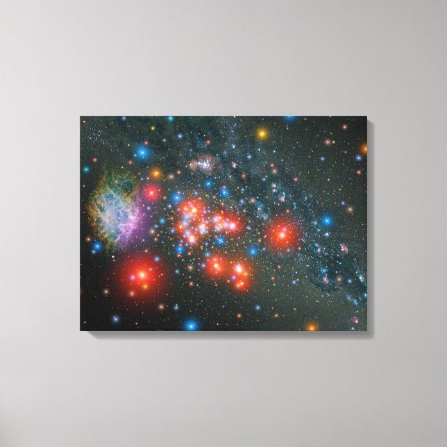 Red Super Giant Cluster Canvas Print (Front)