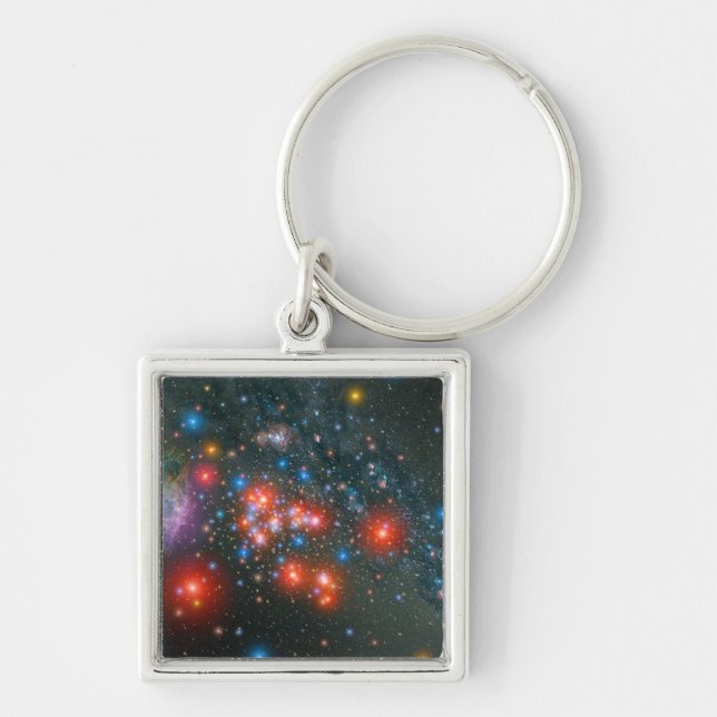 Red Super Giant Cluster Keychain (Front)