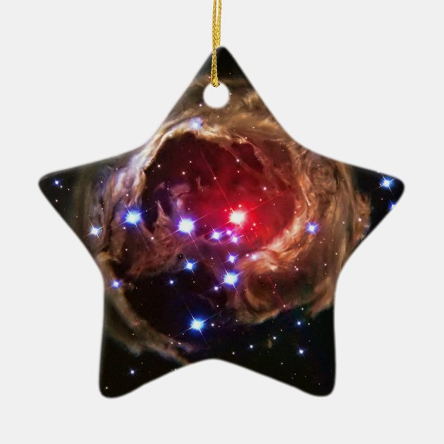 Red Supergiant Star V838 Monocerotis Ceramic Ornament (Front)
