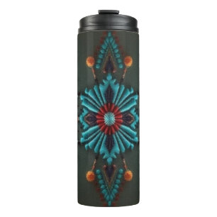 Red Susan Corn Flower-Thermal Tumbler