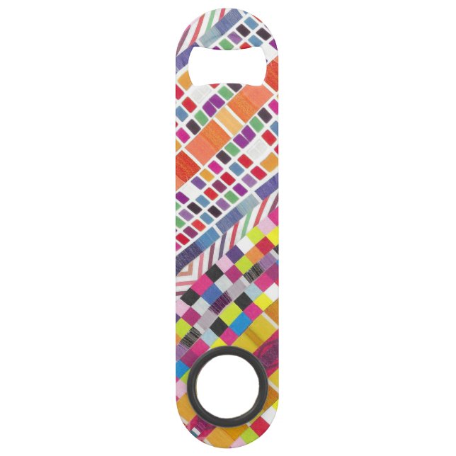 Red Swatches and Colourful Pixels Bar Key (Front)