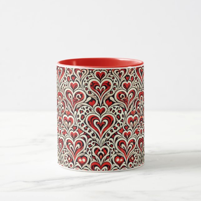 Red Sweet Hearts  Mug (Center)