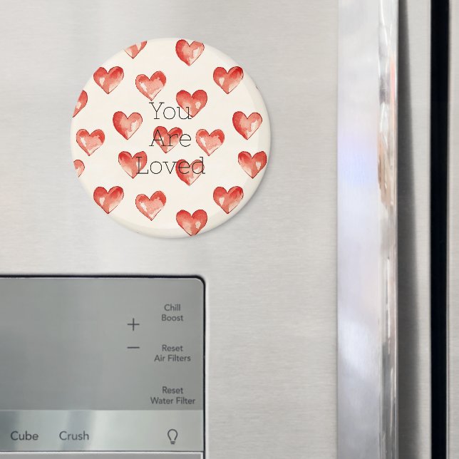 Red Sweet Hearts Valentine's Day Magnet (In Situ (Fridge))