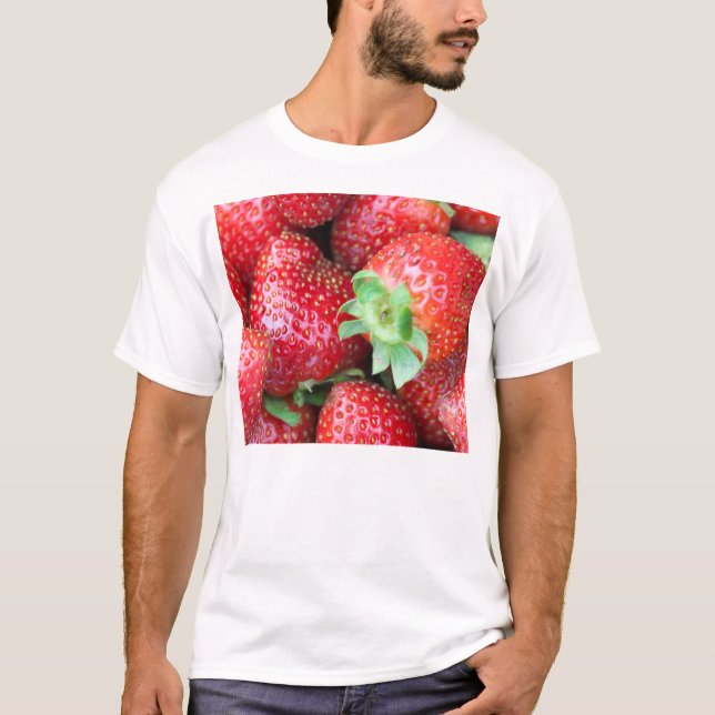Red Sweet Strawberries T-Shirt (Front)
