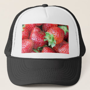 Red Sweet Strawberries Trucker Hat