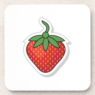 Red Sweet Strawberry Coaster