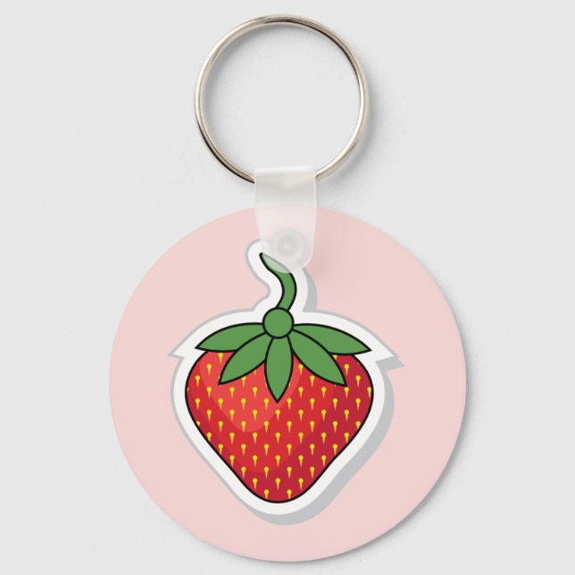 Red Sweet Strawberry Keychain (Front)