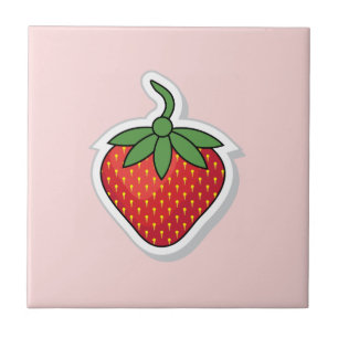 Red Sweet Strawberry Tile