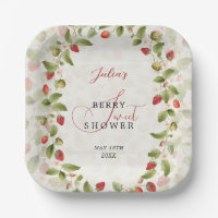 Red Sweet Strawberry Wildflower Wreath Baby Shower