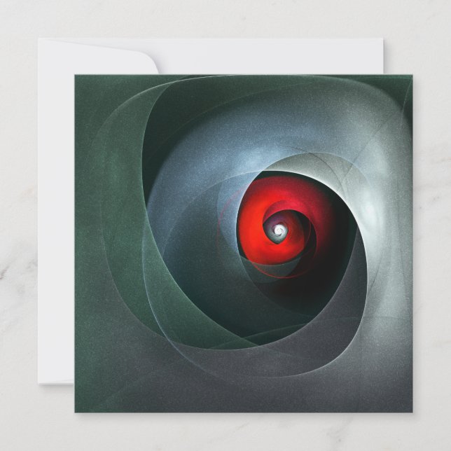 Red Swirl Artistic Modern Abstract Art Pattern #19 (Front)