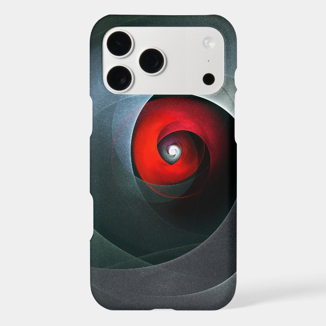 Red Swirl Artistic Modern Abstract Art Pattern #19 (Back)