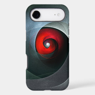 Red Swirl Artistic Modern Abstract Art Pattern #19