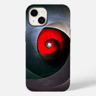 Red Swirl Artistic Modern Abstract Art Pattern #19 Case-Mate iPhone 14 Case