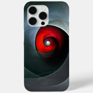 Red Swirl Artistic Modern Abstract Art Pattern #19 iPhone 15 Pro Max Case