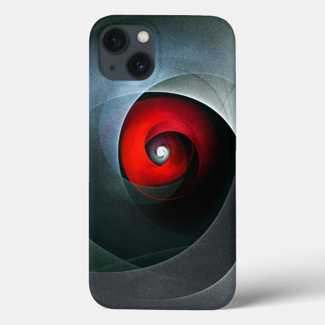Red Swirl Artistic Modern Abstract Art Pattern #19 Case-Mate iPhone Case (Back)