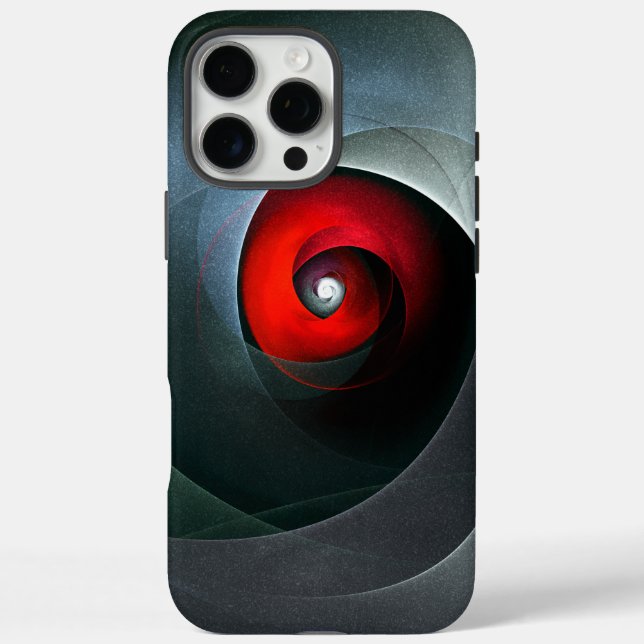 Red Swirl Artistic Modern Abstract Art Pattern #19 Case-Mate iPhone Case (Back)