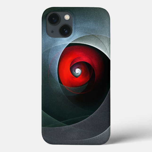 Red Swirl Artistic Modern Abstract Art Pattern #19 Case-Mate iPhone Case (Back)