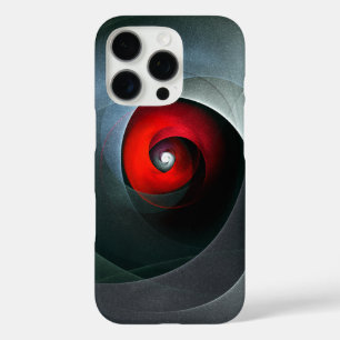 Red Swirl Artistic Modern Abstract Art Pattern #19 iPhone 16 Pro Case