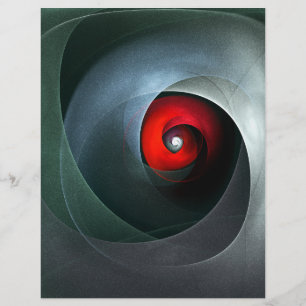Red Swirl Artistic Modern Abstract Art Pattern #19 Flyer