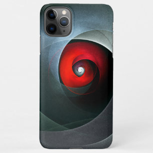 Red Swirl Artistic Modern Abstract Art Pattern #19 iPhone 11Pro Max Case
