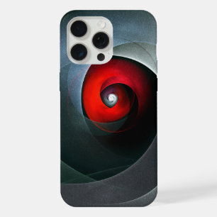Red Swirl Artistic Modern Abstract Art Pattern #19 iPhone 15 Pro Max Case
