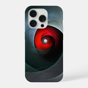 Red Swirl Artistic Modern Abstract Art Pattern #19 iPhone 15 Pro Case