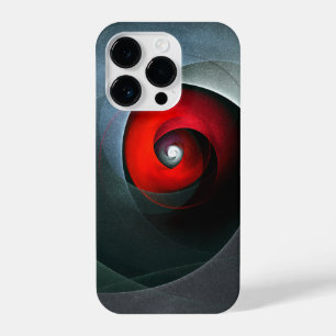 Red Swirl Artistic Modern Abstract Art Pattern #19 iPhone 14 Pro Case