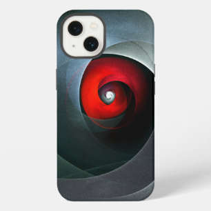 Red Swirl Artistic Modern Abstract Art Pattern #19 iPhone 13 Case