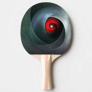 Red Swirl Artistic Modern Abstract Art Pattern #19 Ping Pong Paddle