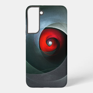 Red Swirl Artistic Modern Abstract Art Pattern #19 Samsung Galaxy Case