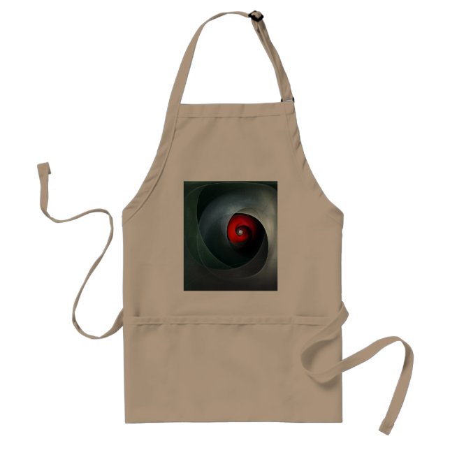 Red Swirl Artistic Modern Abstract Art Pattern #19 Standard Apron (Front)