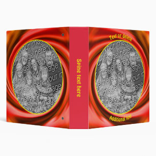 Red Swirls Frame Create Your Own Photo Binder