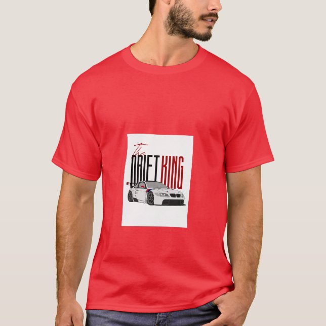 Red t shirt drift king (Front)