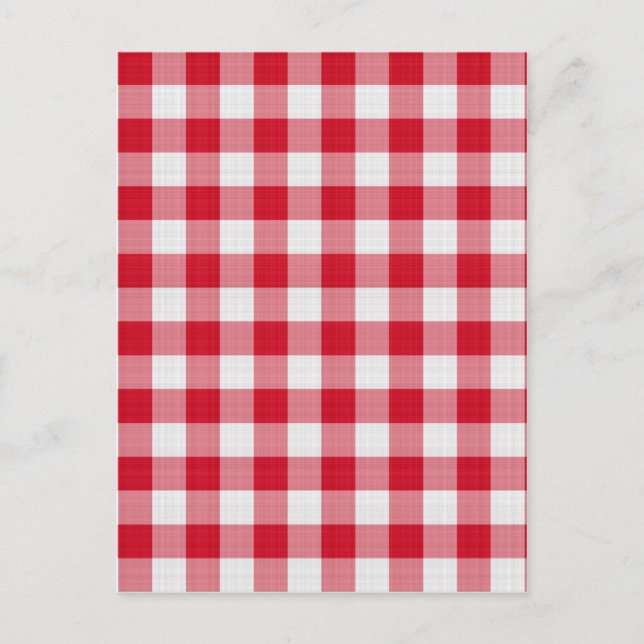 red table cloth postcard (Front)