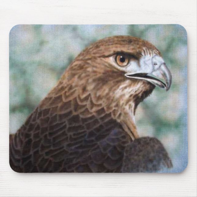 Red-tail Hawk airbrush Mouse Pad (Front)