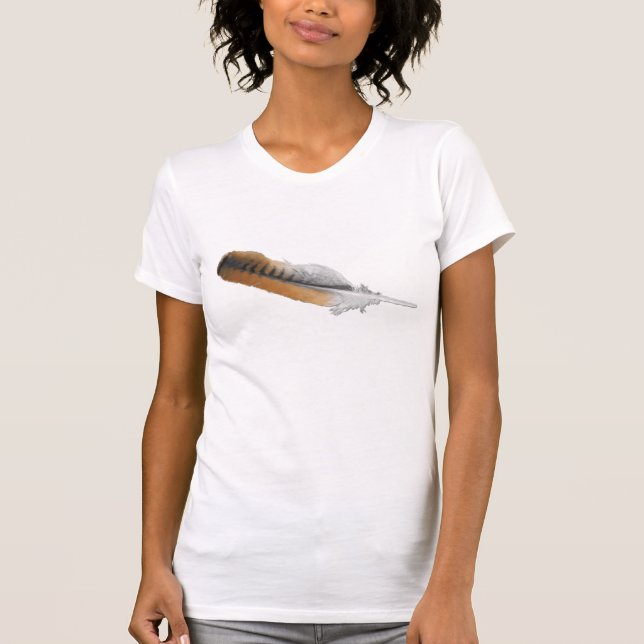 Red-tail Hawk feather T-Shirt (Front)