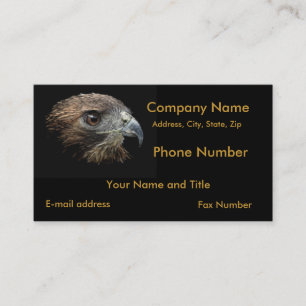 Red-tail Hawk pastel Business Card