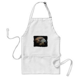 Red-tail Hawk pastel Standard Apron
