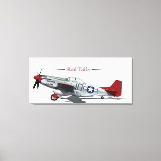 Red Tail P-51 Mustang of the Tuskegee Airmen Canvas Print