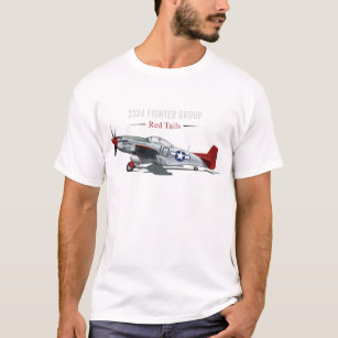 Red Tail P-51 Mustang of the Tuskegee Airmen T-Shirt