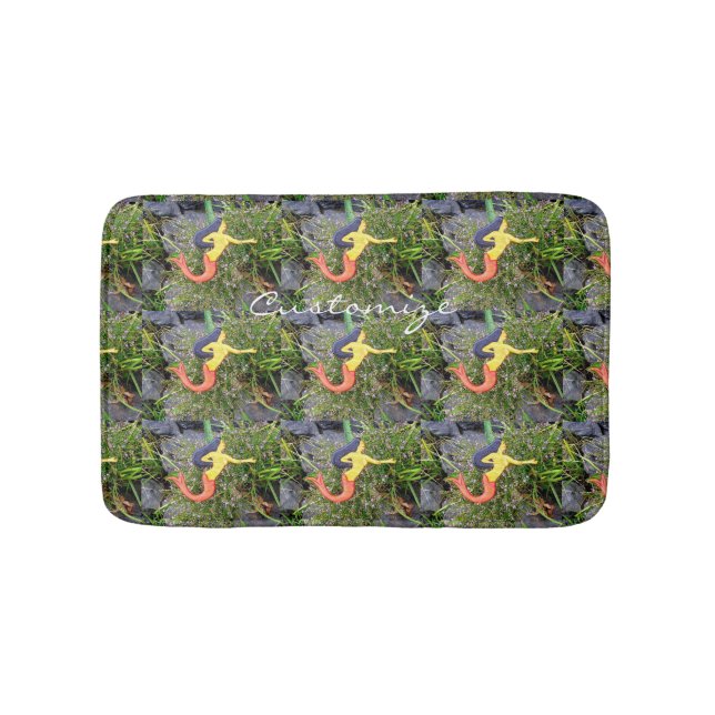 red-tail sirena mermaids pattern bath mat (Front)