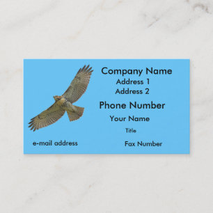 red-tail soaring business card
