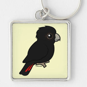 Red-tailed Black Cockatoo Keychain