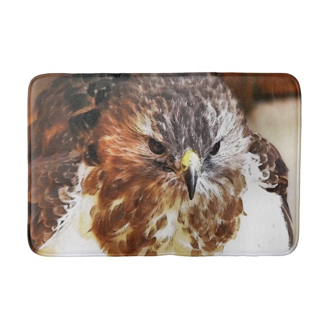 RED TAILED HAWK BATH MAT (Front)
