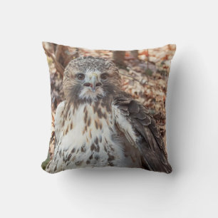 Red Tailed Hawk Doubled Throw Pillow