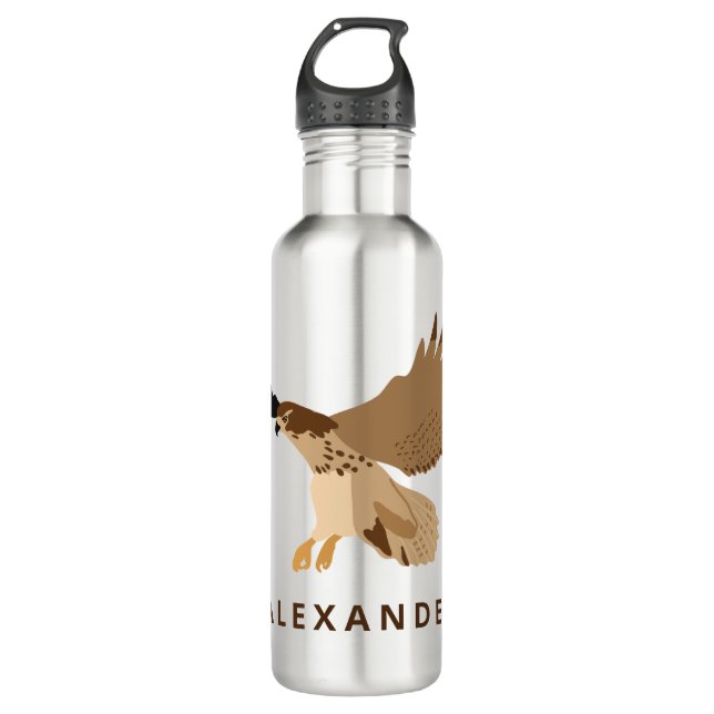 Red-Tailed Hawk in Flight Personalized 710 Ml Water Bottle (Front)