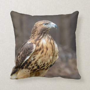 Red-tailed hawk in the Hudson Valley Throw Pillow