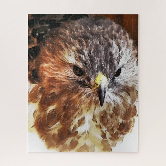 RED TAILED HAWK JIGSAW PUZZLE (Vertical)